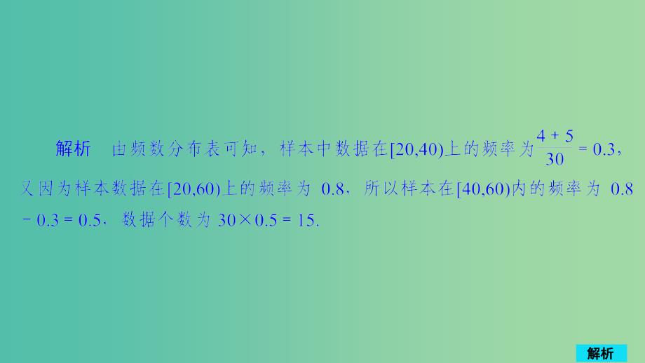 2020版高考数学一轮复习 第9章 统计与统计案例 第2讲 作业课件 理.ppt_第2页