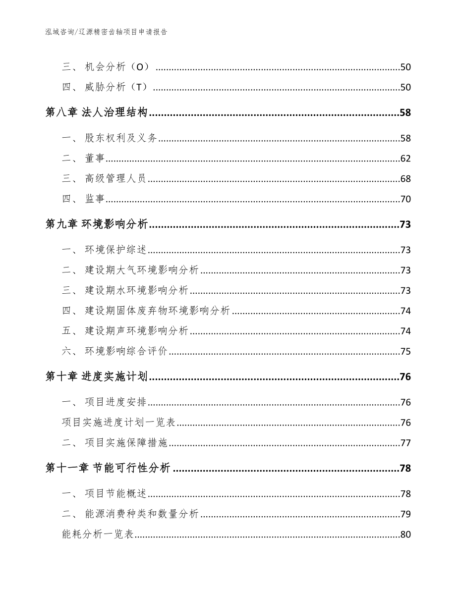 辽源精密齿轴项目申请报告_第4页