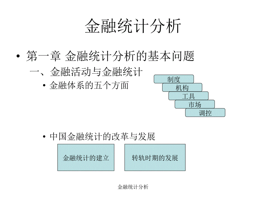 金融统计分析课件_第1页