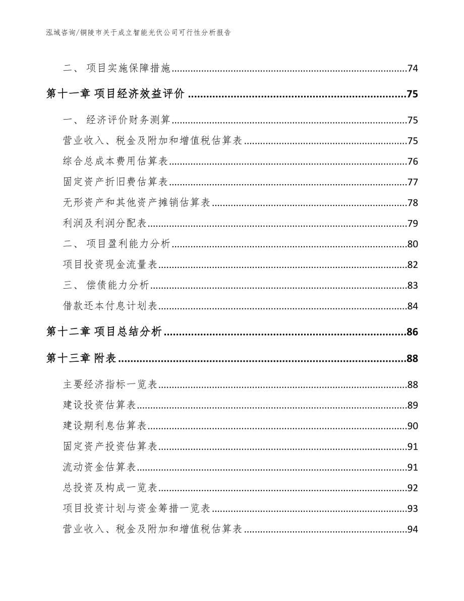 铜陵市关于成立智能光伏公司可行性分析报告【模板】_第5页