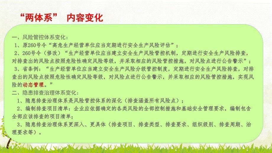 双体系风险分级管控和隐患排查治理体系执法检查学习培训课件_第5页