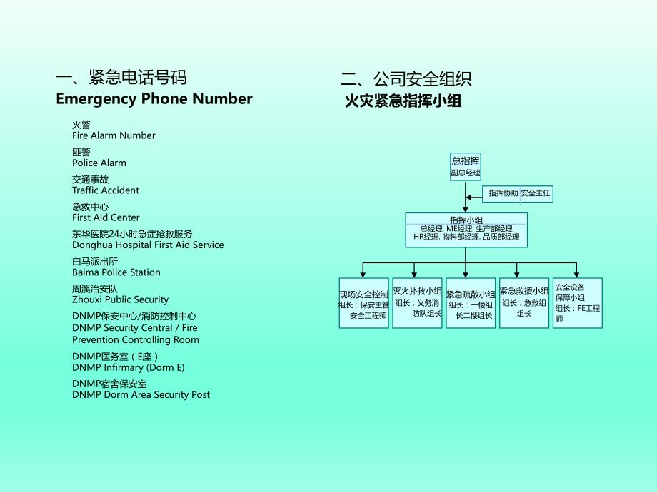 公司员工安全手册学习培训模板课件_第1页