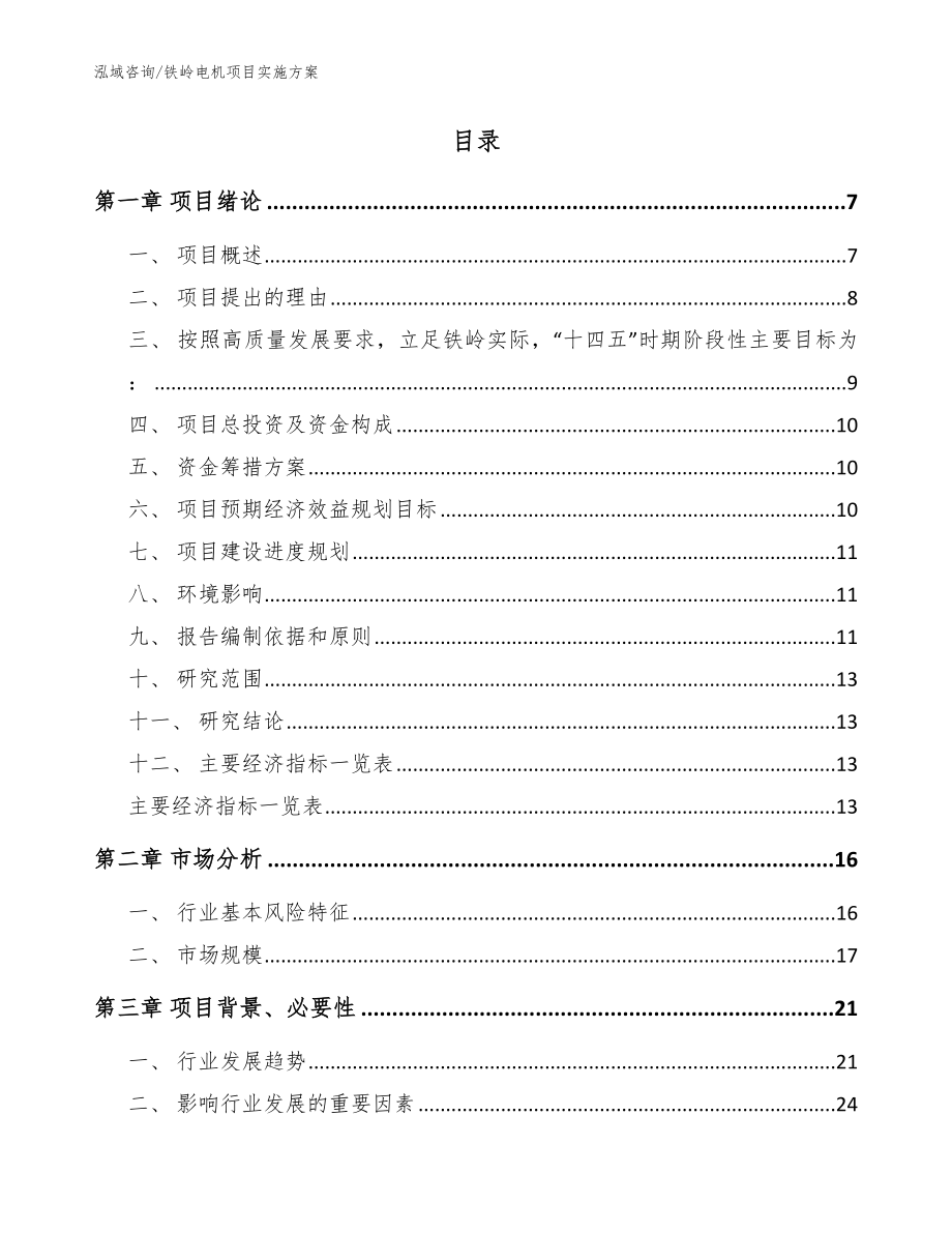 铁岭电机项目实施方案_第2页