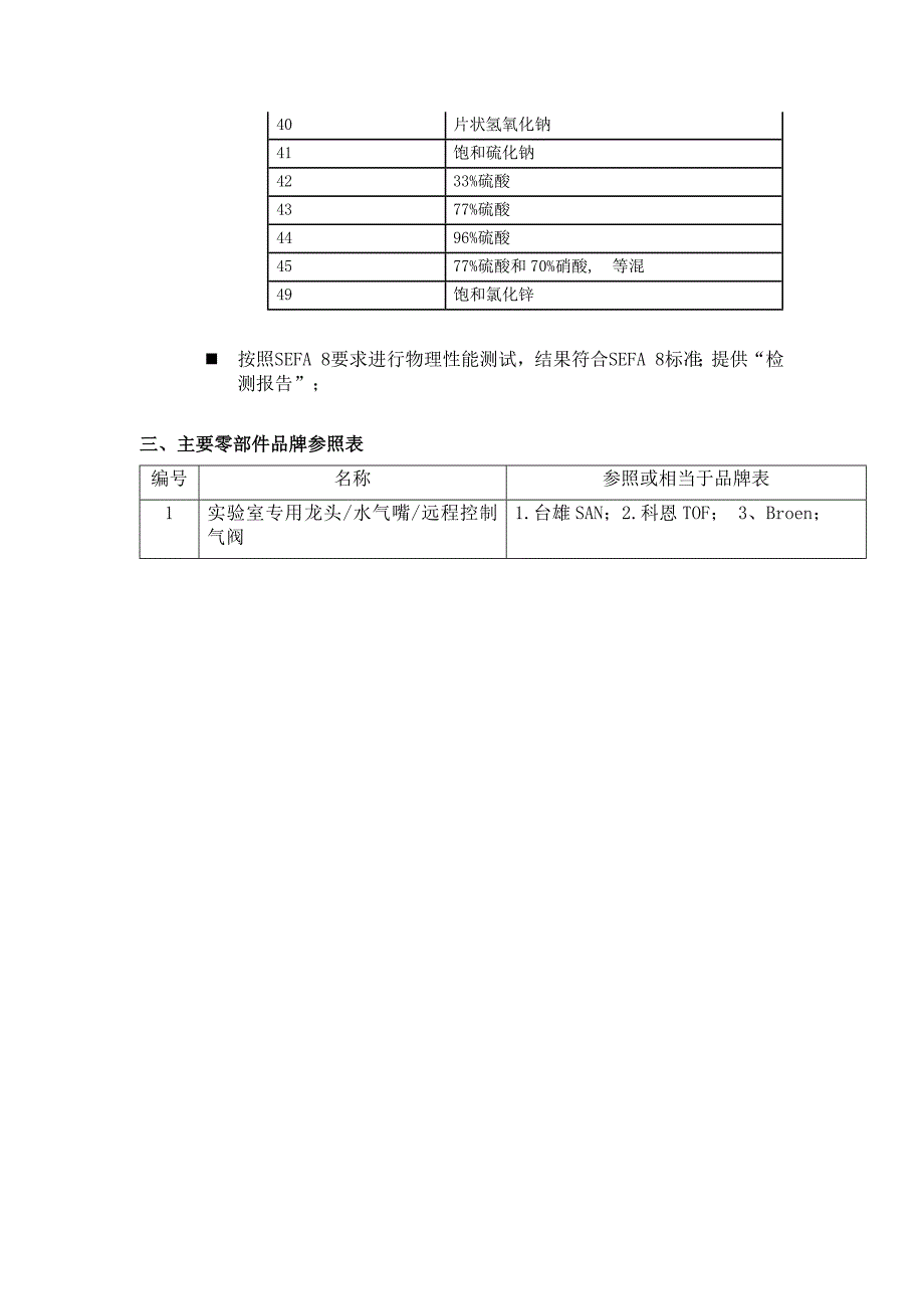 实验室专用家具及配套设施的材质和规格要求参考模板范本_第4页