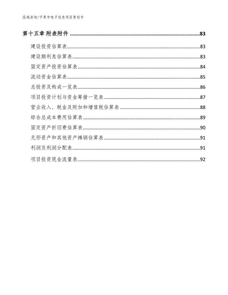 平果市电子信息项目策划书_第5页