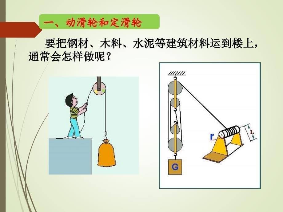 沪粤版八年级物理下册66探究滑轮的作用课件_第5页