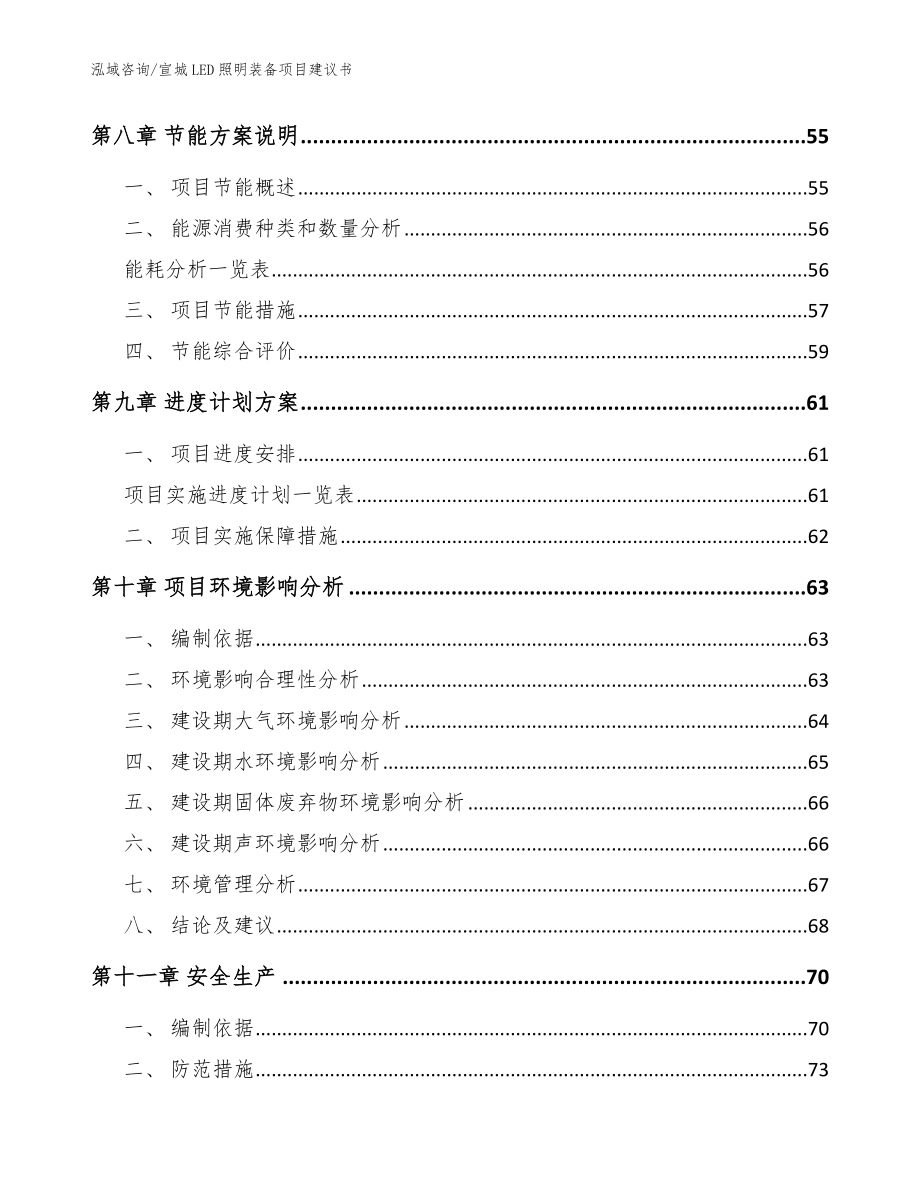 宣城LED照明装备项目建议书（模板参考）_第3页