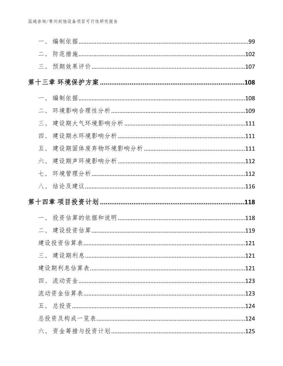 常州刻蚀设备项目可行性研究报告（模板参考）_第5页