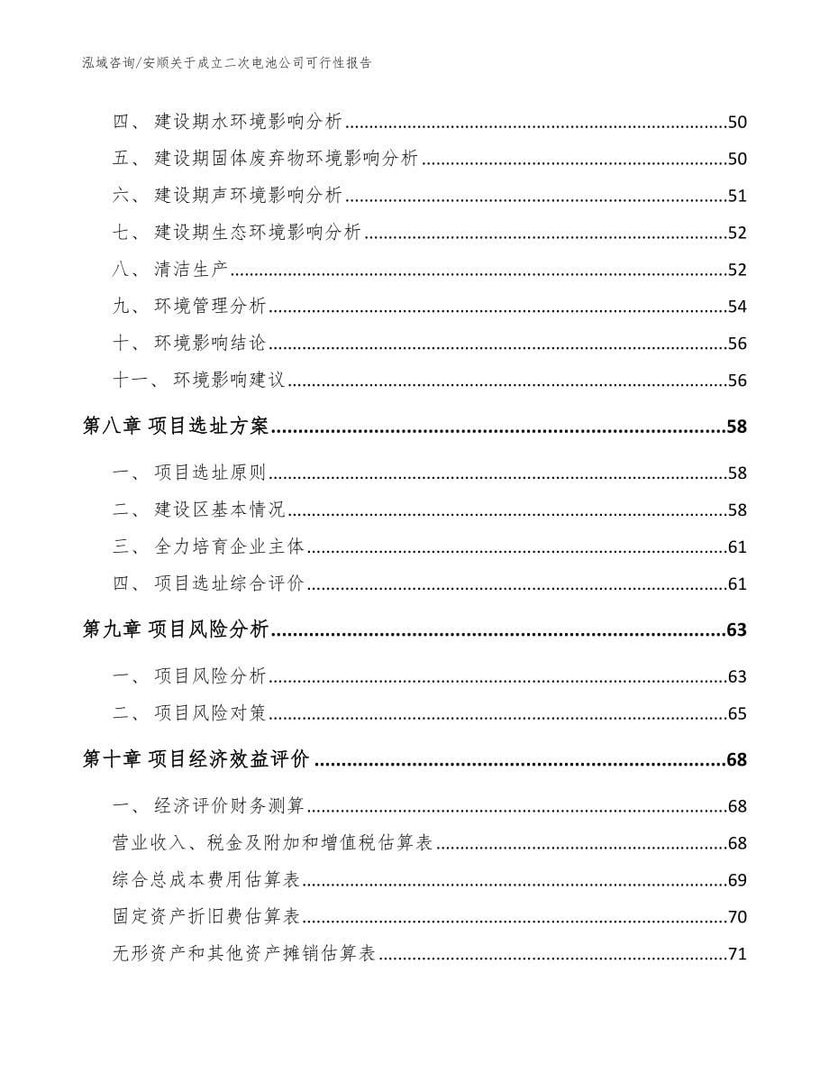 安顺关于成立二次电池公司可行性报告【参考范文】_第5页