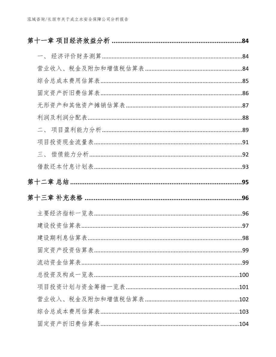 长垣市关于成立水安全保障公司分析报告（范文模板）_第5页
