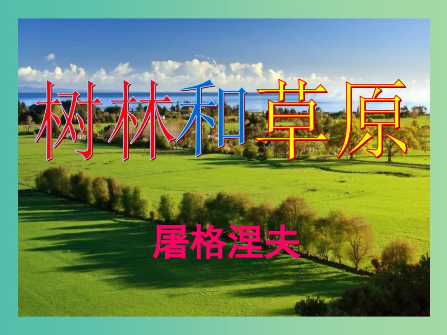 七年级语文上册 第12课《树林和草原》课件 语文版.ppt_第1页