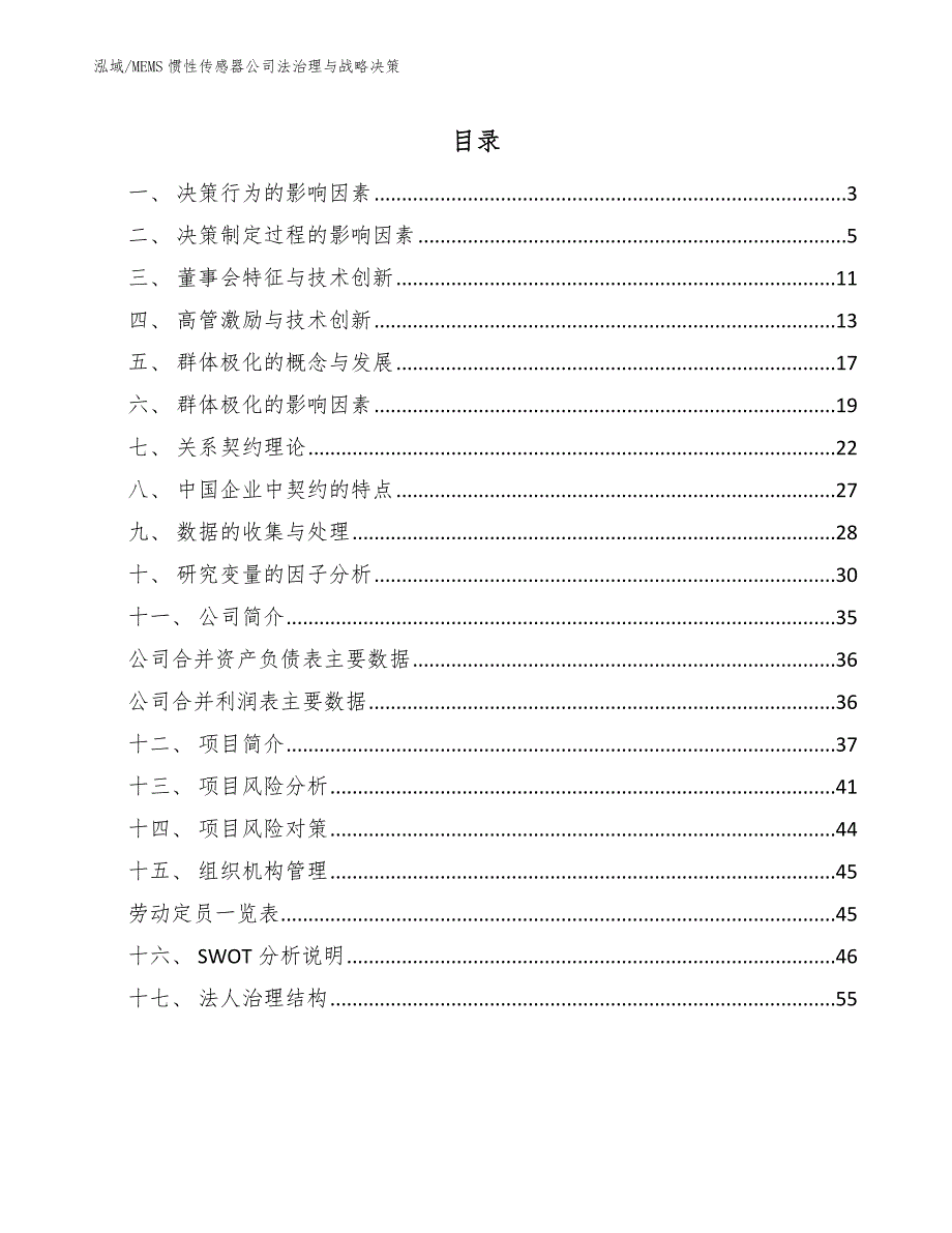 MEMS惯性传感器公司法治理与战略决策_范文_第2页