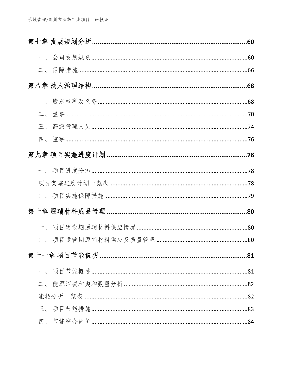 鄂州市医药工业项目可研报告_第4页