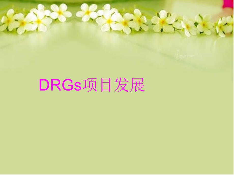 DRGs项目发展教学提纲_第1页