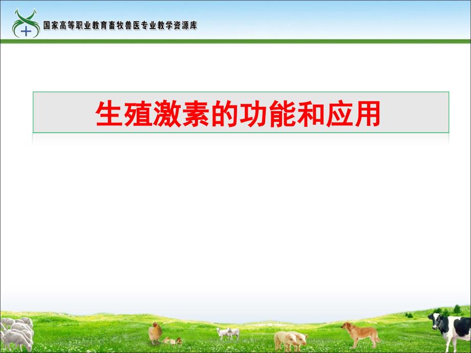 生殖激素的功能和应用课件_第1页