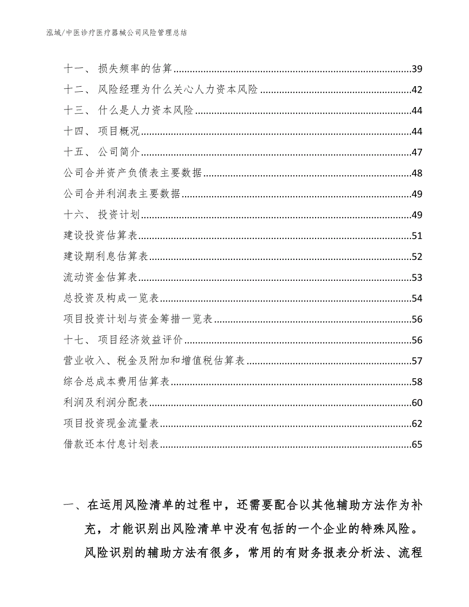 中医诊疗医疗器械公司风险管理总结_第2页