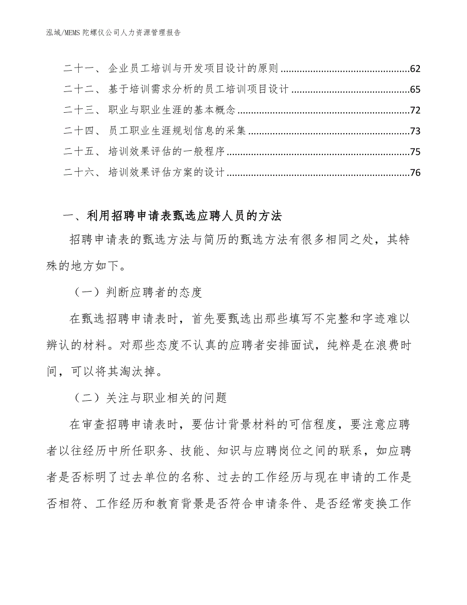 MEMS陀螺仪公司人力资源管理报告_第3页