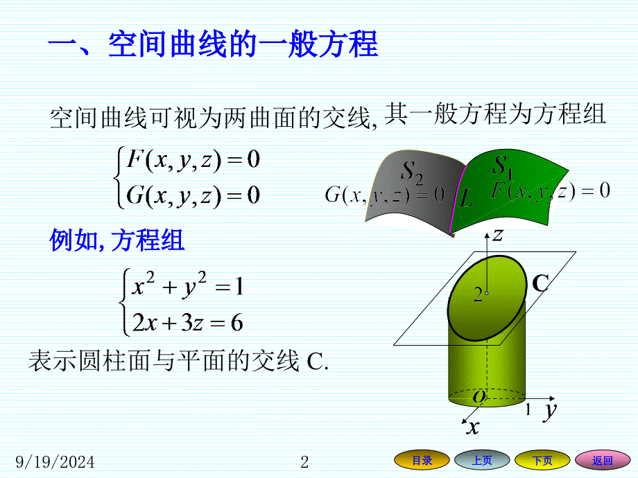 2.1空间曲线及其方程ppt课件_第2页