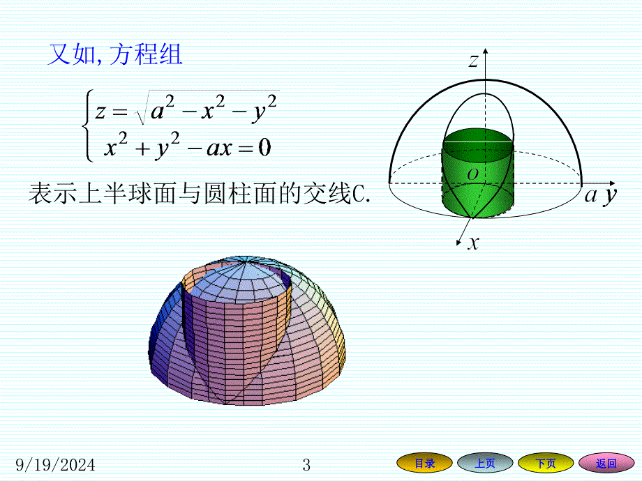 2.1空间曲线及其方程ppt课件_第3页