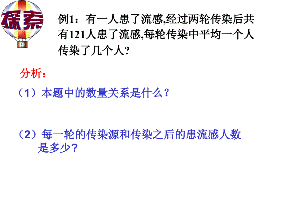 实际问题与一元二次方程1(传播和增长率)_第2页