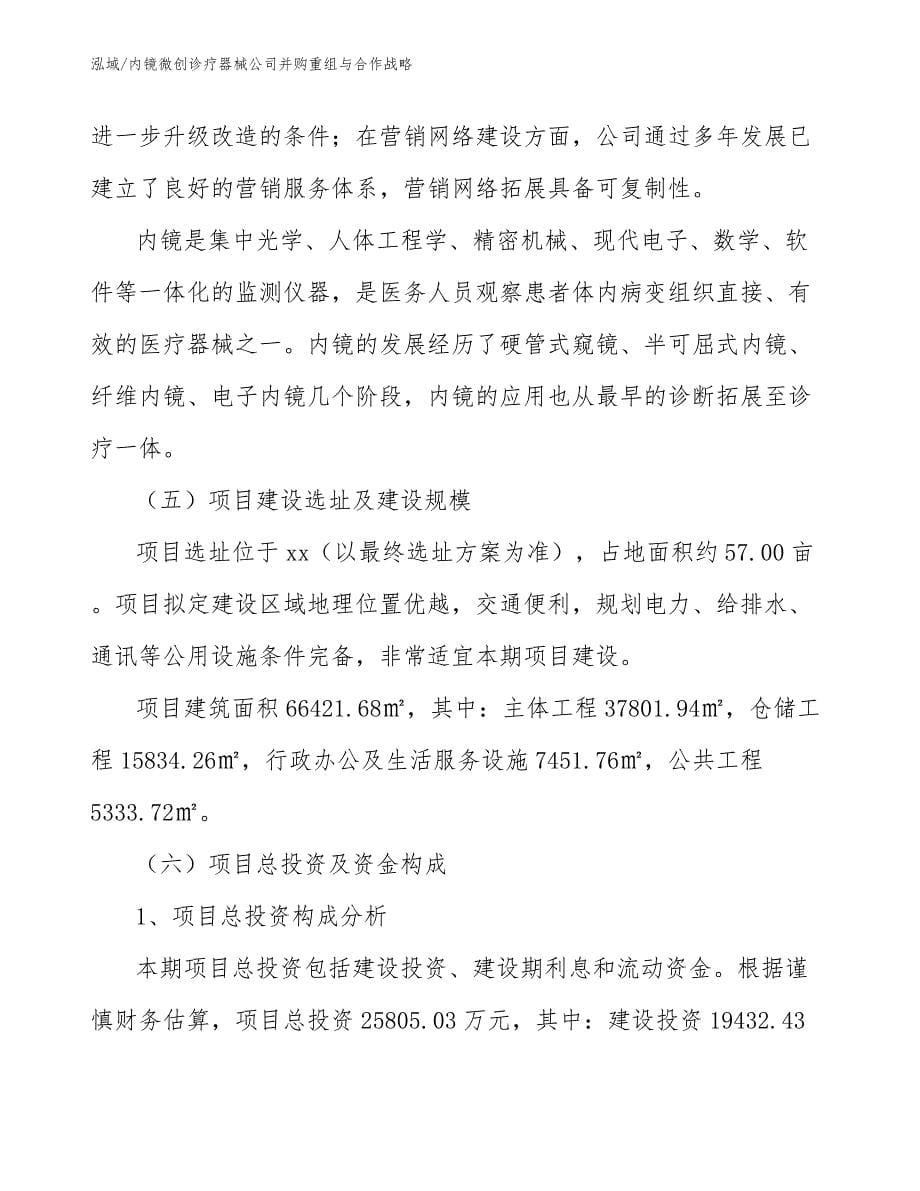 内镜微创诊疗器械公司并购重组与合作战略（参考）_第5页