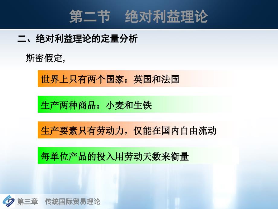 《国际贸易理论与实务教学课件》国际贸易理论与实务第三章传统国际贸易理论_第4页