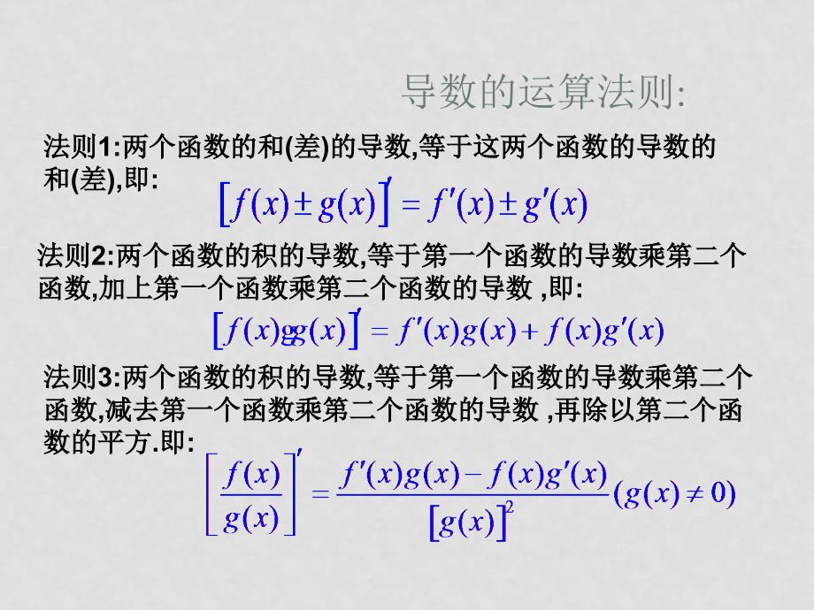 高二数学 3.2.2《导数运算法则》课件人教版_第3页