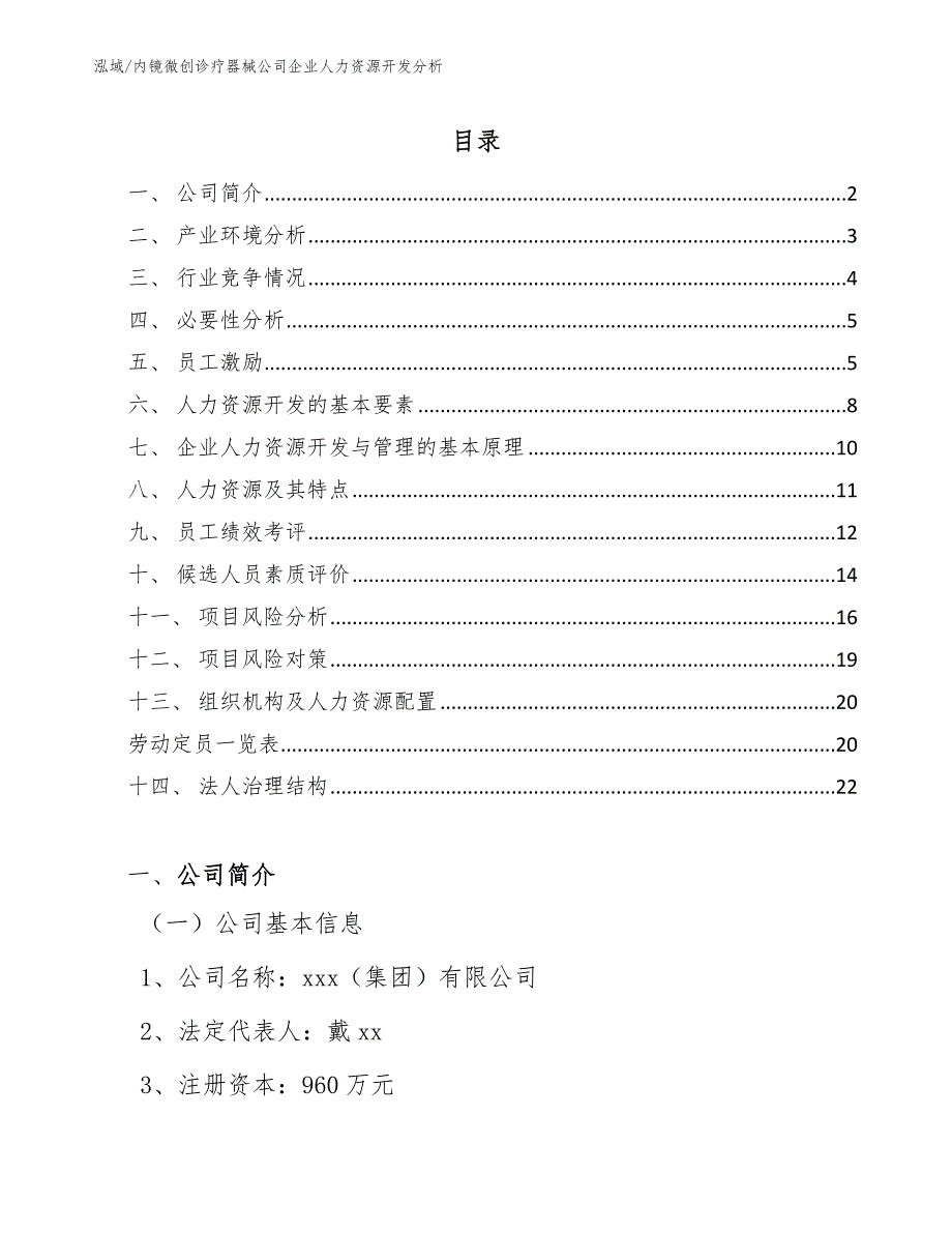 内镜微创诊疗器械公司企业人力资源开发分析_第2页