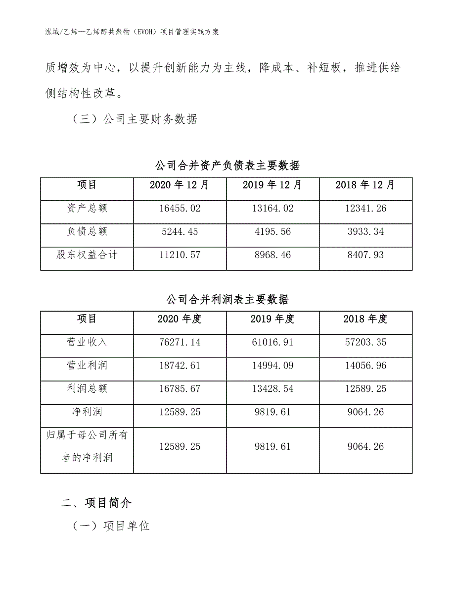 乙烯—乙烯醇共聚物（EVOH）项目管理实践方案（范文）_第4页