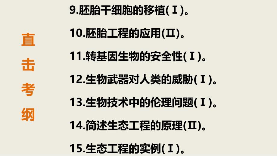 高考生物考前三个月知识专题课件12现代生物科技专题_第3页