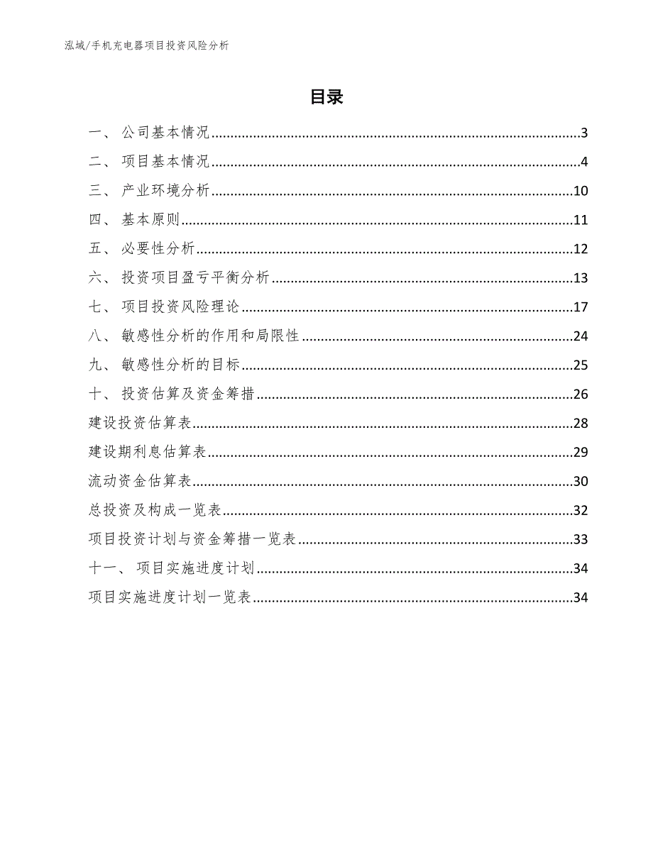 手机充电器项目投资风险分析【参考】_第2页