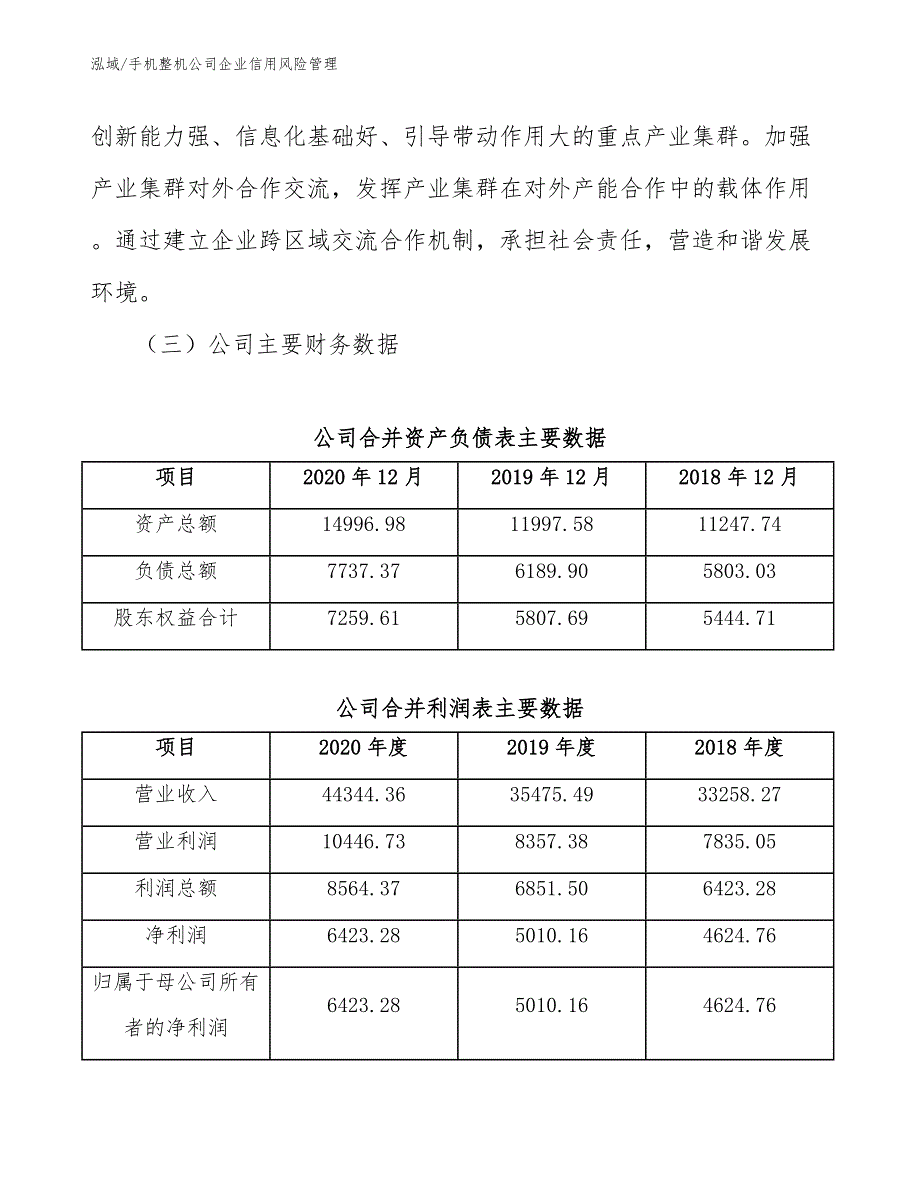 手机整机公司企业信用风险管理_第3页