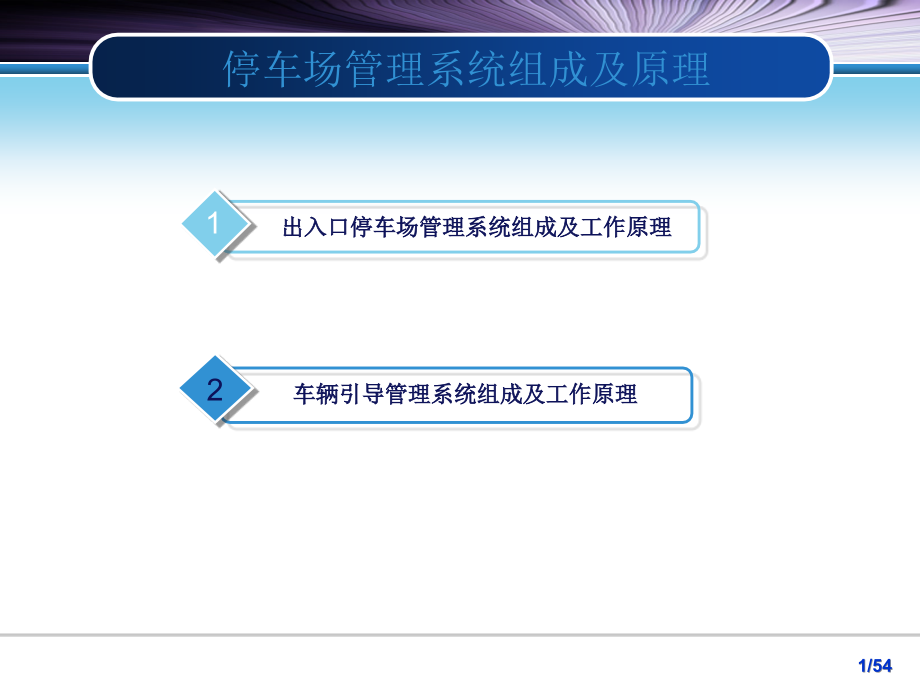 停车场管理系统组成及原理-课件_第1页