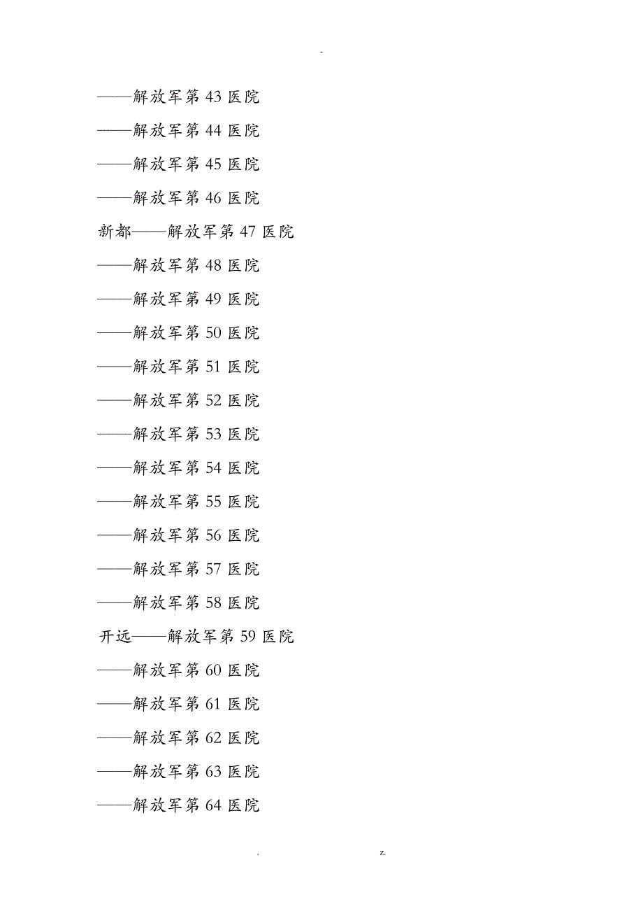 中国部队医院全国分布图_第3页