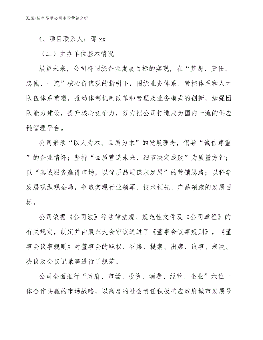 新型显示公司市场营销分析_第3页