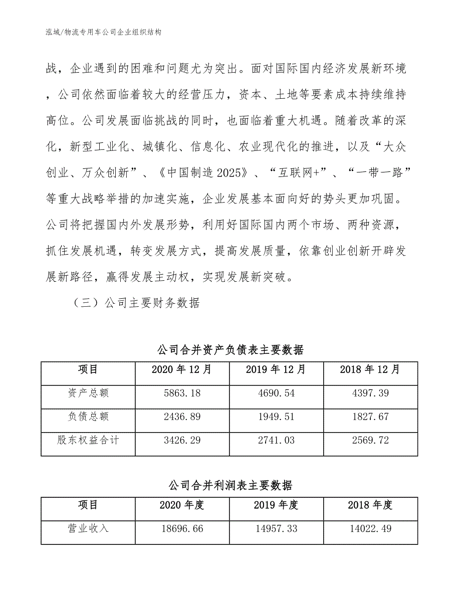 物流专用车公司企业组织结构（参考）_第4页