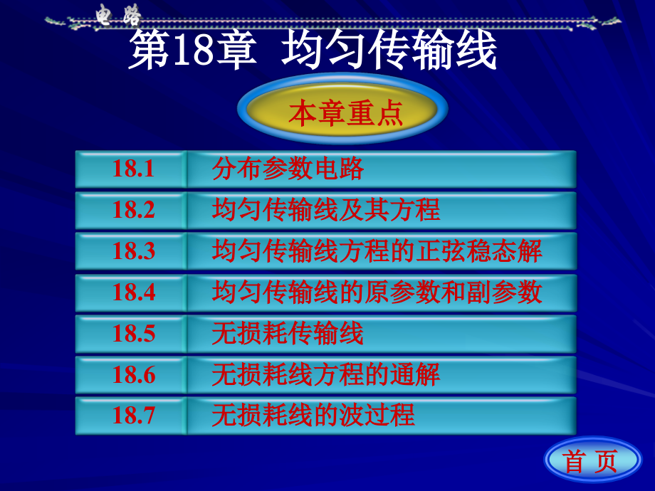 【教学课件】第18章均匀传输线_第1页