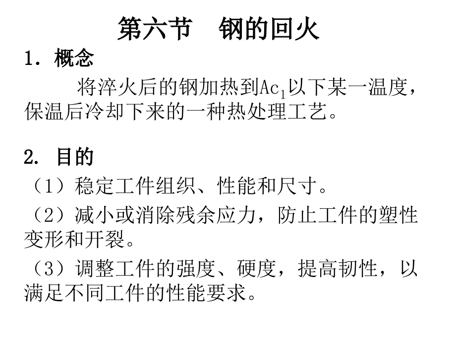 【教学课件】第六节钢的回火_第1页
