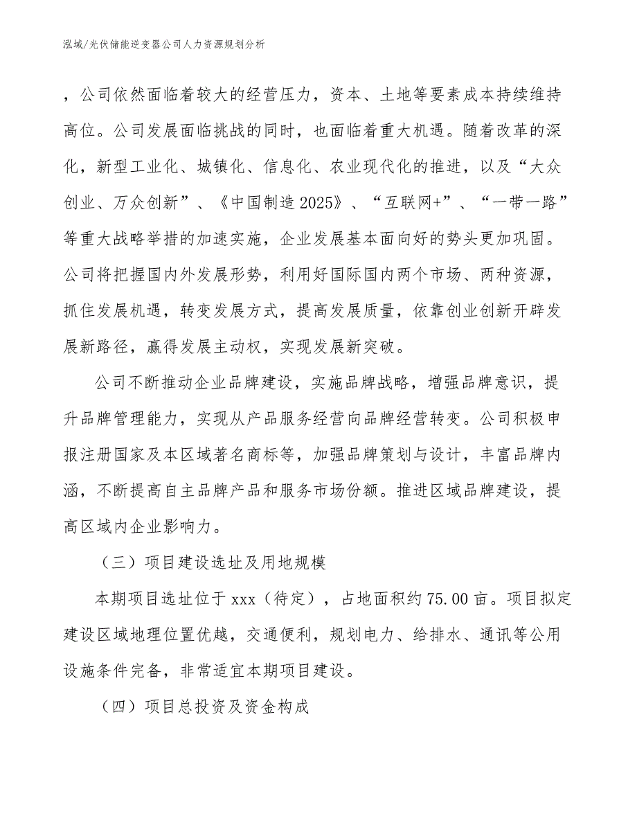 光伏储能逆变器公司人力资源规划分析（范文）_第4页