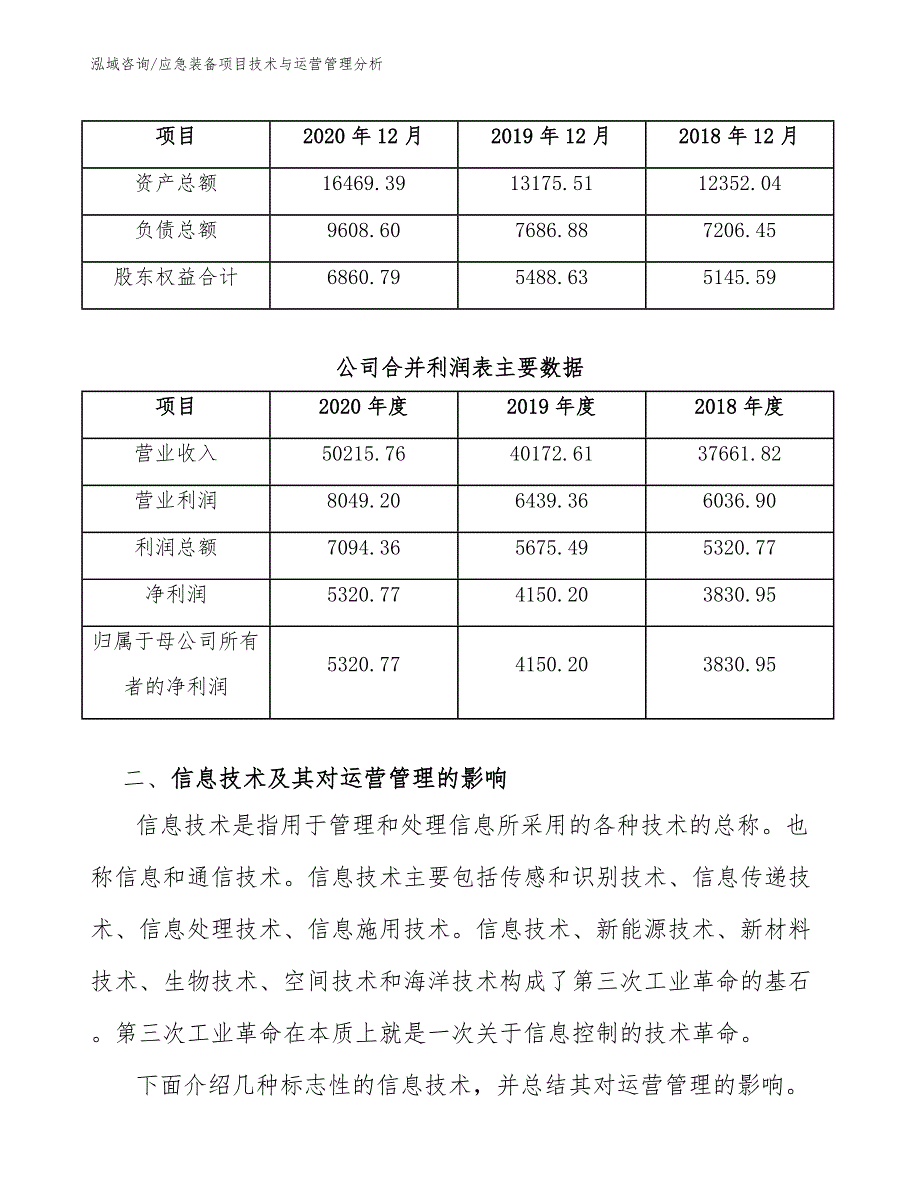 应急装备项目技术与运营管理分析【范文】_第3页