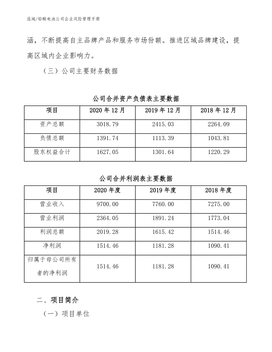 铅酸电池公司企业风险管理手册（参考）_第4页