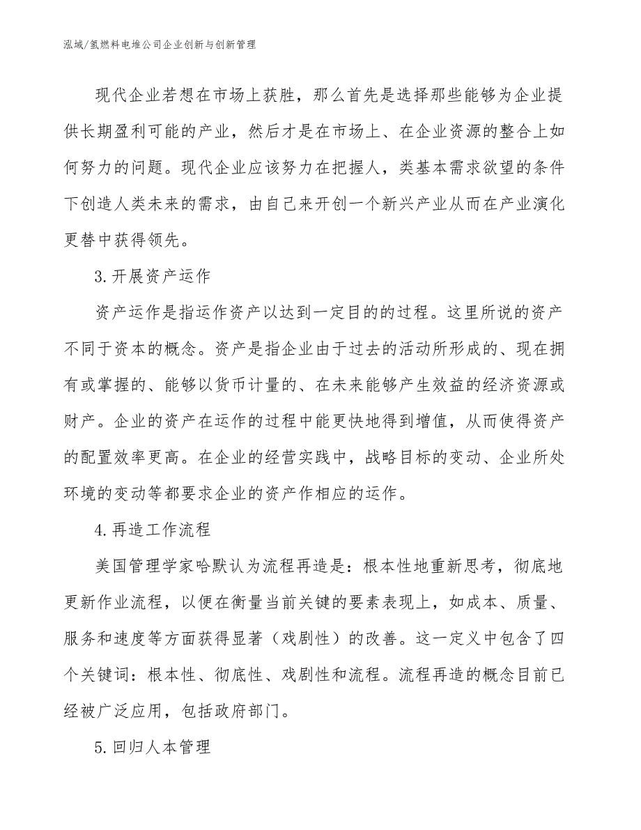 氢燃料电堆公司企业创新与创新管理_参考_第3页