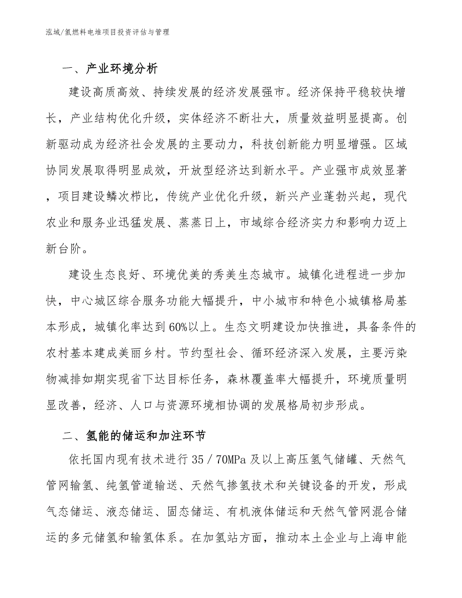 氢燃料电堆项目投资评估与管理_参考_第3页