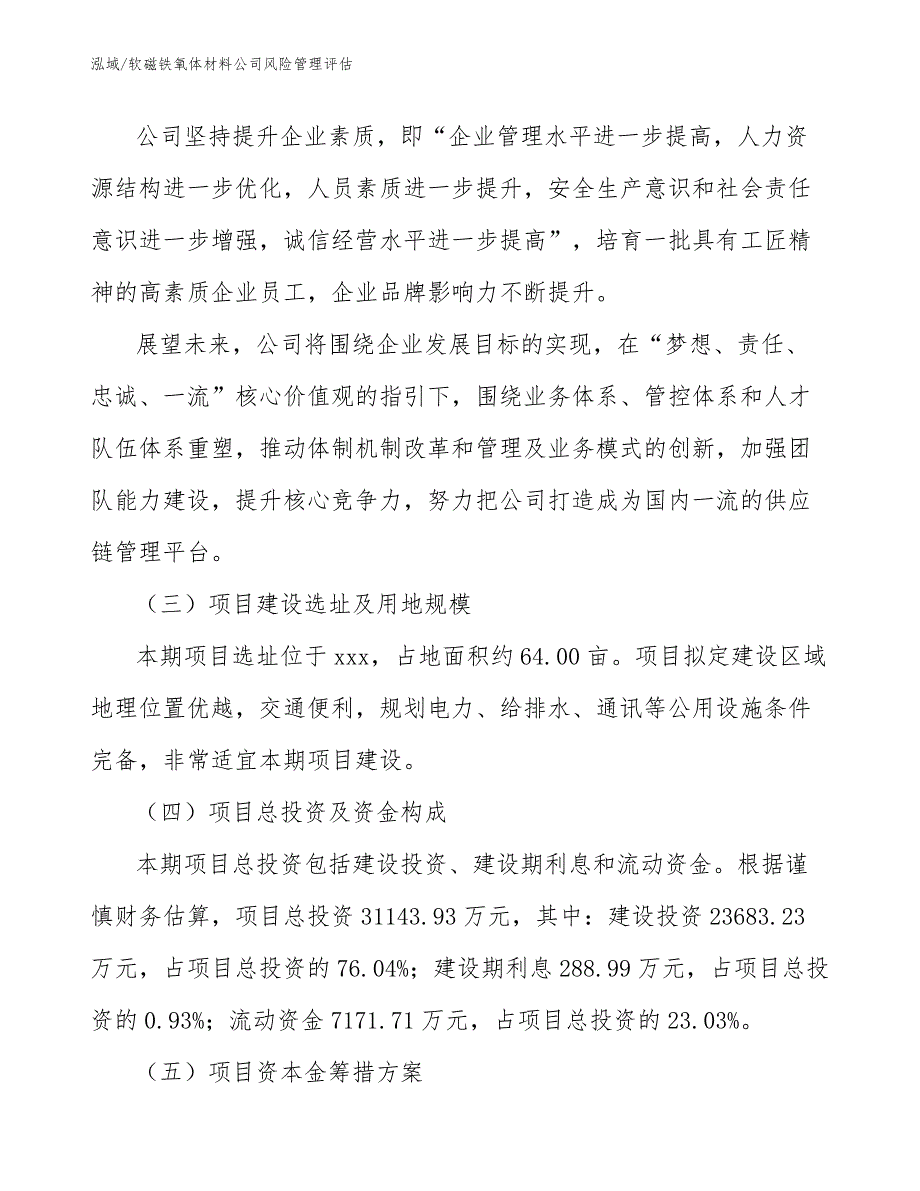 软磁铁氧体材料公司风险管理评估_参考_第3页