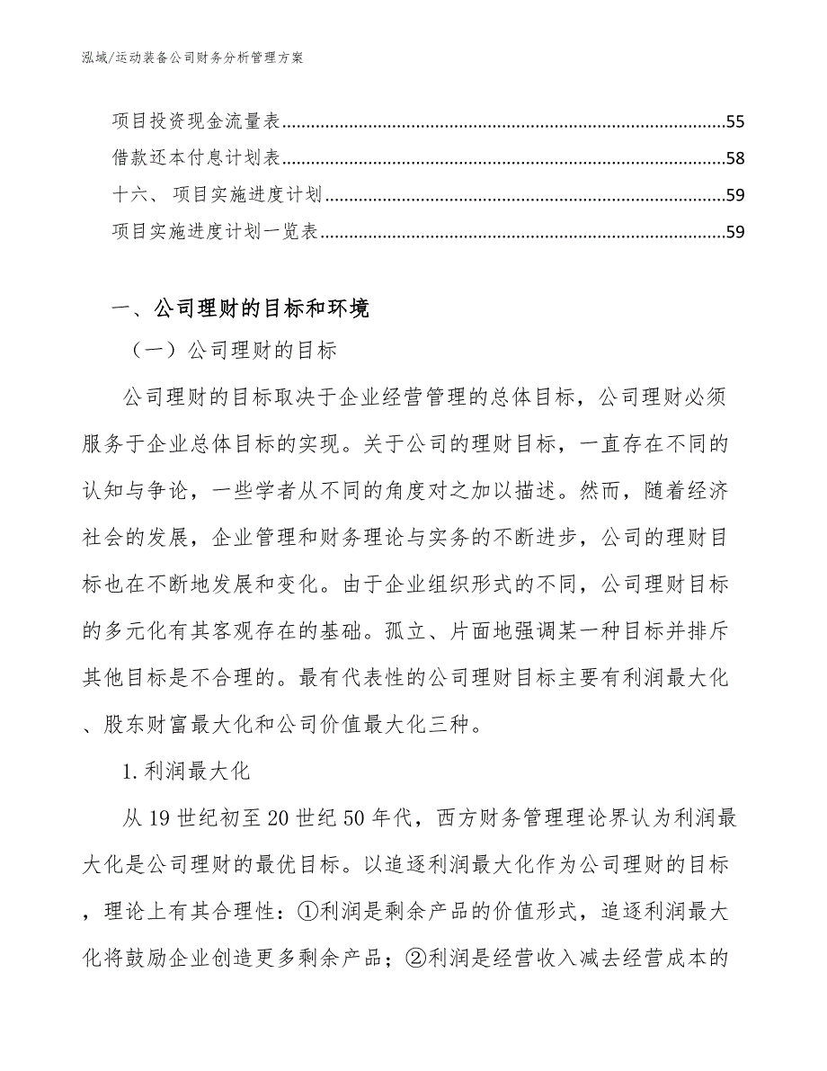 运动装备公司财务分析管理方案【参考】_第3页