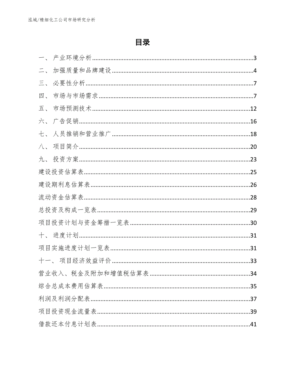 精细化工公司市场研究分析【范文】_第2页