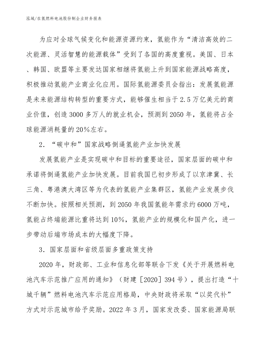 在氢燃料电池股份制企业财务报表_范文_第4页