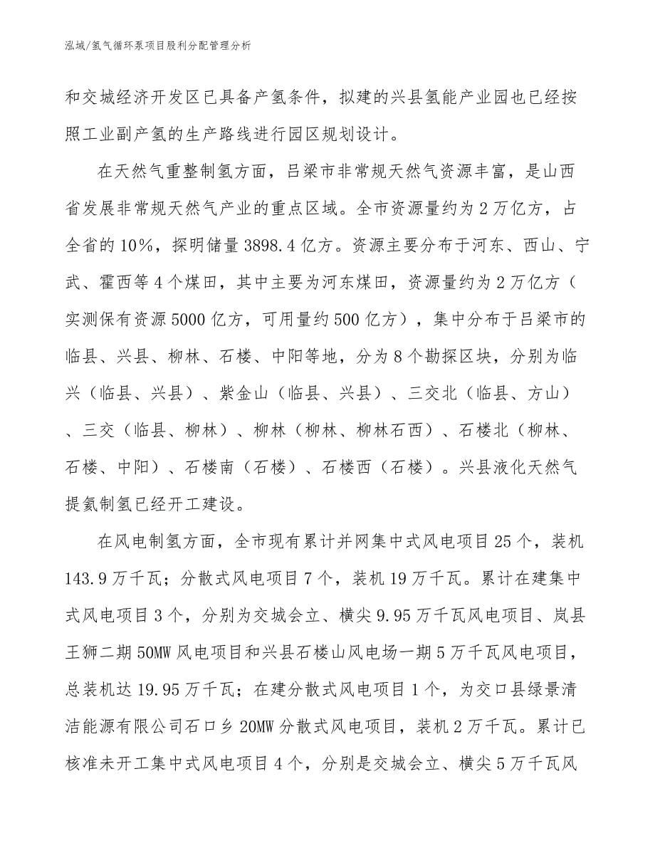 氢气循环泵项目股利分配管理分析_范文_第5页