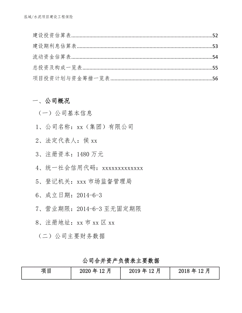 水泥项目建设工程保险_范文_第2页