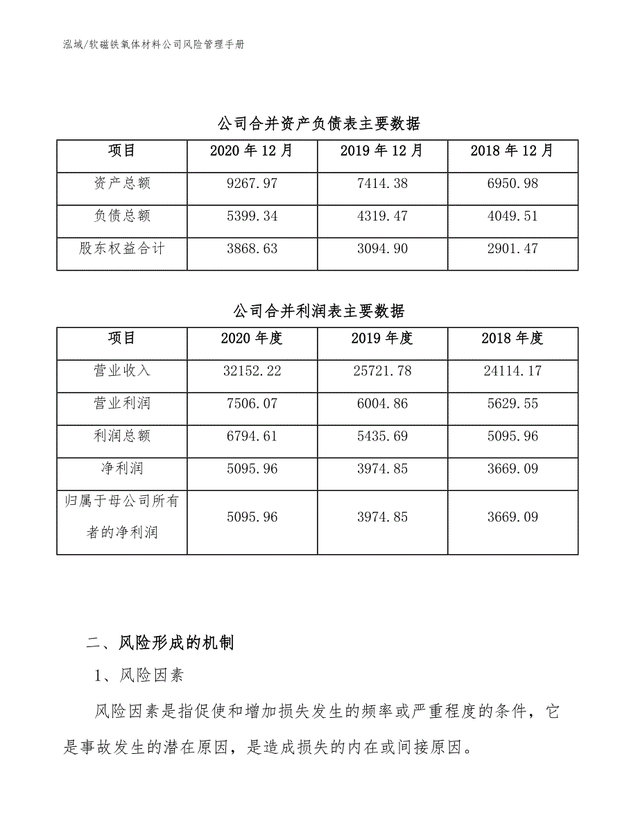 软磁铁氧体材料公司风险管理手册【范文】_第4页